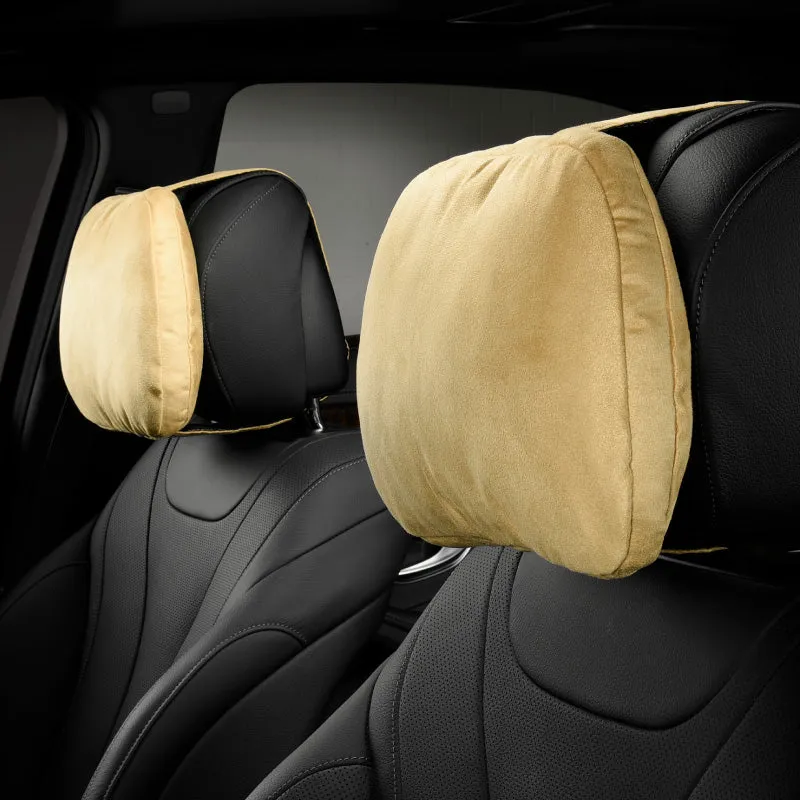Suede Headrest Black 1pc product image