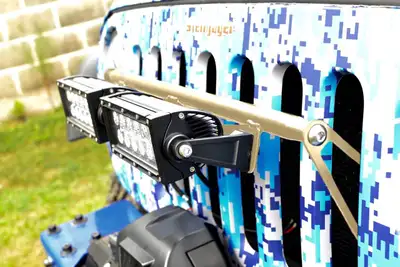 Steinjager Steinjäger Exterior Accessories Wrangler JK 2007-2018 Light Mounts Grill Brackets and Lights Military Beige