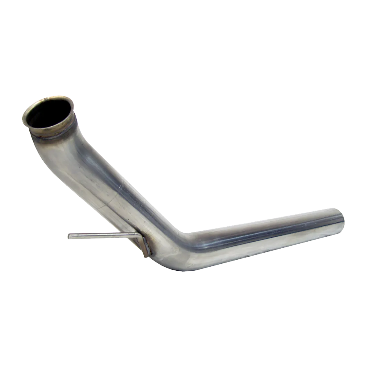 Armor Plus Turbocharger Down Pipe; 4 in.; T409 Stainless; 4 in. Dual Wall Tip; product image
