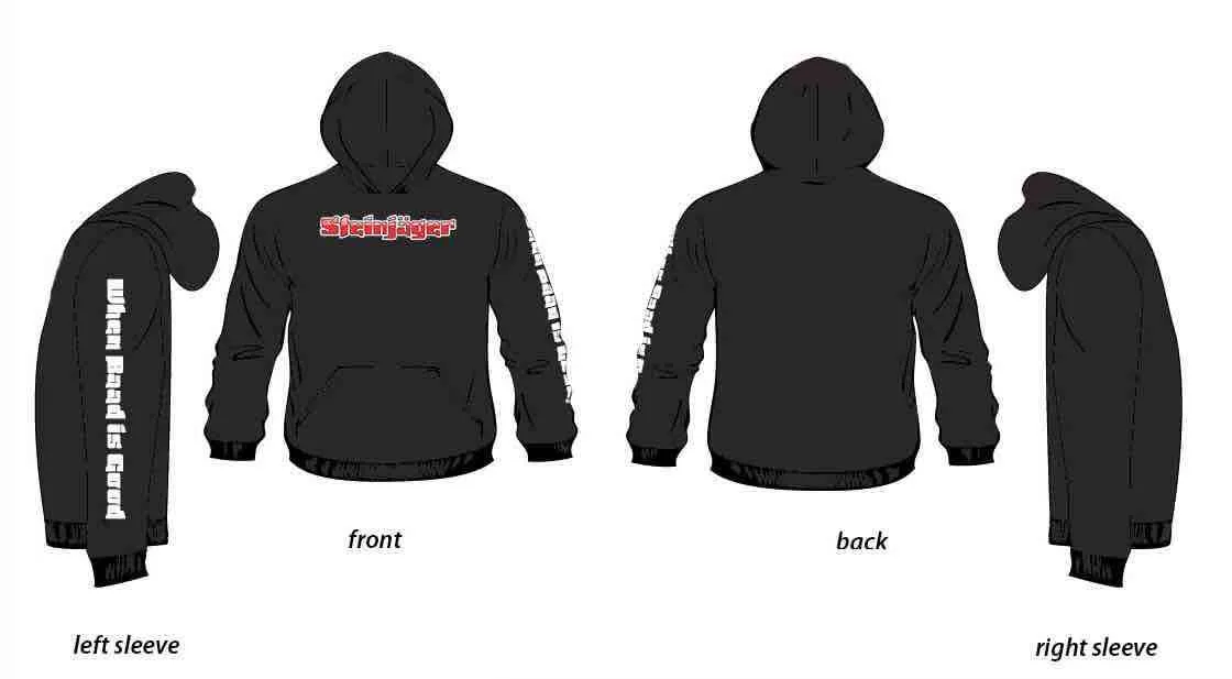 Steinjager Steinjäger Black Hoodies Size XL