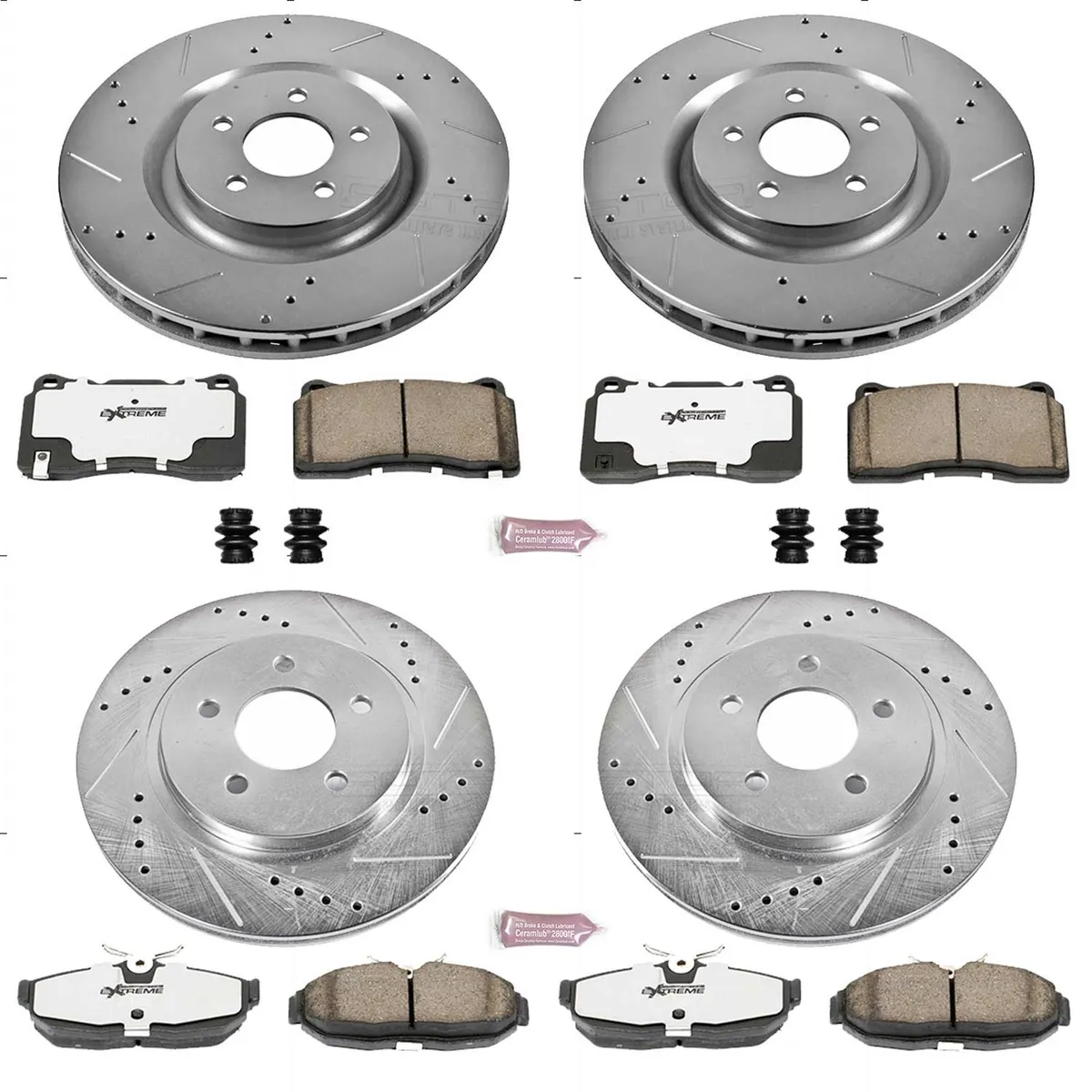 Z26 Street Warrior Upgrade Kit: Drilled/Slotted Rotors; Carbon-Fiber Ceramic Pads W/Hardware product image