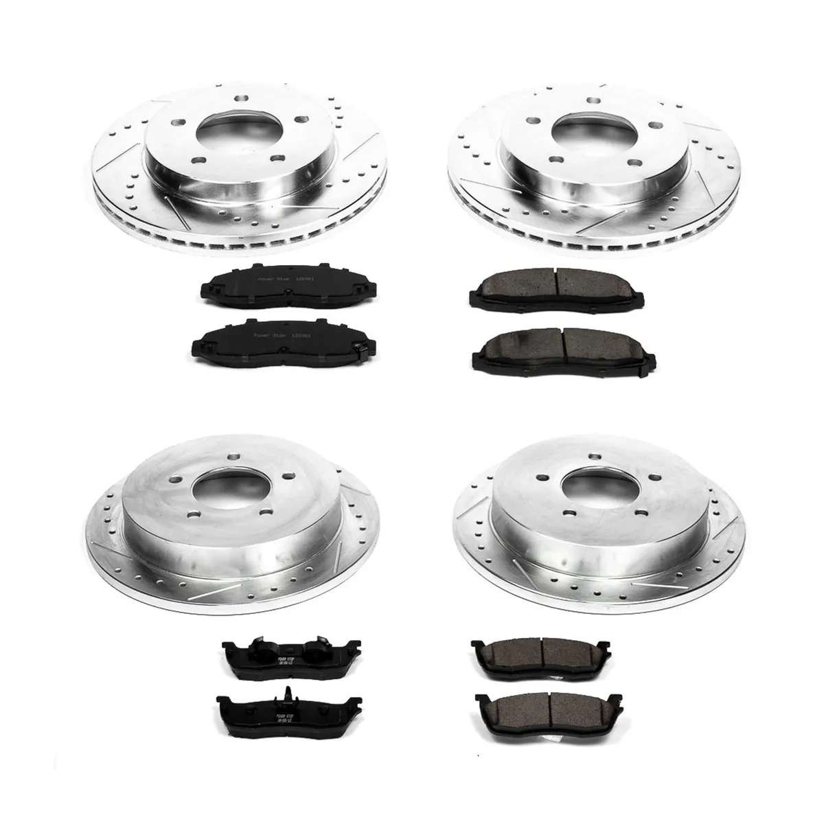 Z23 Evolution Sport Upgrade Kit: Drilled/Slotted Rotors; Carbon-Fiber Ceramic Pads W/Hardware product image