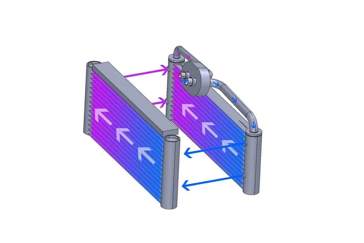 CSF Radiators Porsche 993 964 OEM Performance AC Evaporator 8368 product image