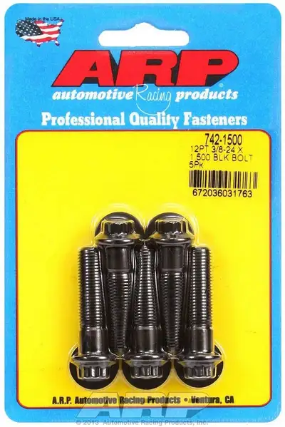 ARP Auto Racing 38-24 x 1.500 12pt black oxide bolts