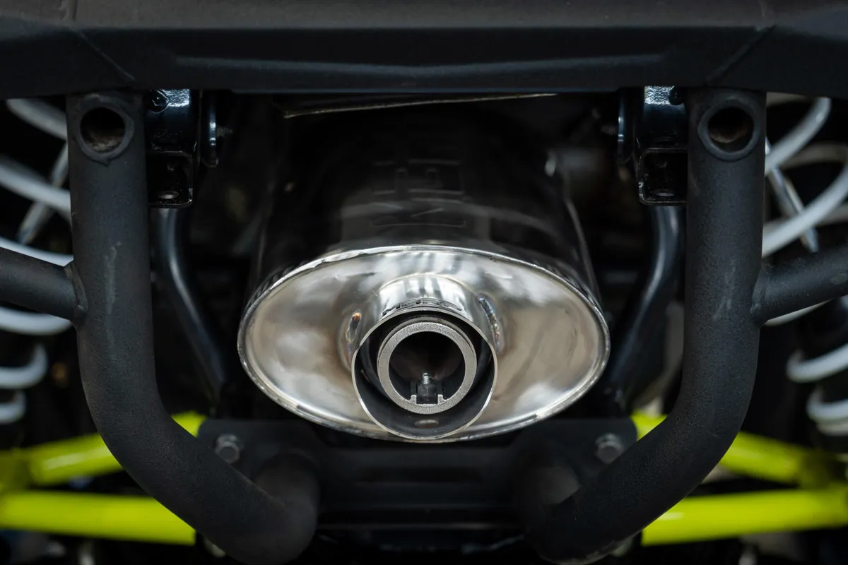 2020-Up Polaris Sportsman XP 1000S and Scrambler XP 1000 Sport Series Oval Slip-On Muffler with 3 Inch Tip MBRP product image