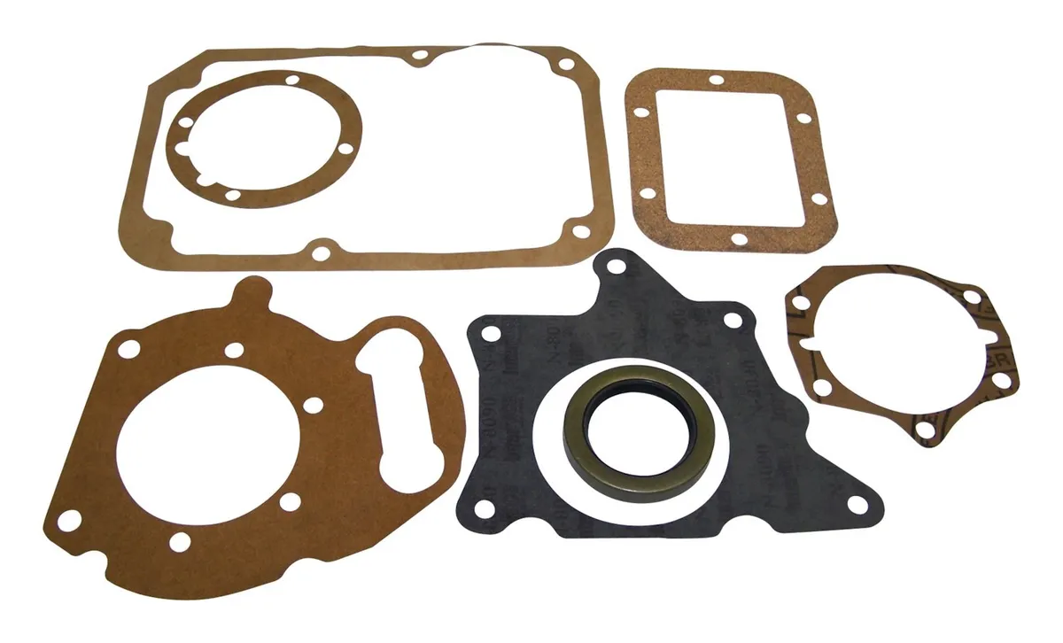 Transmission Gasket Set 1953-1968 Cj-3b w/ T98 Transmission; 1955-1972 Cj-5 w/ T98 Transmission; 1966-1983 Cj-5 w/ T18 Transmission; 1966-1975 Cj-6 w/ T18 Transmission; 1955-1972 Cj-6 w/ T98 Transmission; 1976-1984 Cj-7 w/ T18 Tra product image