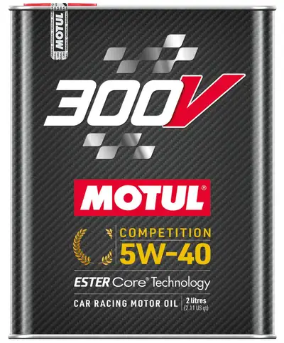 Motul Motul 300V 5W/40 Synthetic Motor Oil, High Performance 4-Stroke Ester Core, 2 L