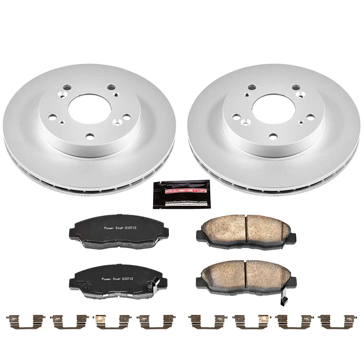 Z17 Geomet Coated Rotor Kit: Genuine Geomet Fully Coated Rotors; Ceramic Pads W/Hardware product image