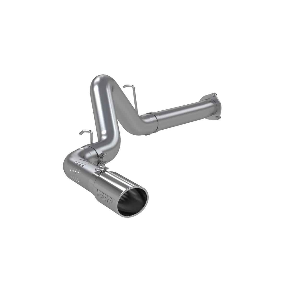 Armor Lite Filter Back Exhaust System; 4 in.; Incl. Ext. Pipe/Over Axle Pipe/Tailpipe/Hardware/5 in. OD Tip; Single Side Exit; Aluminized; product image