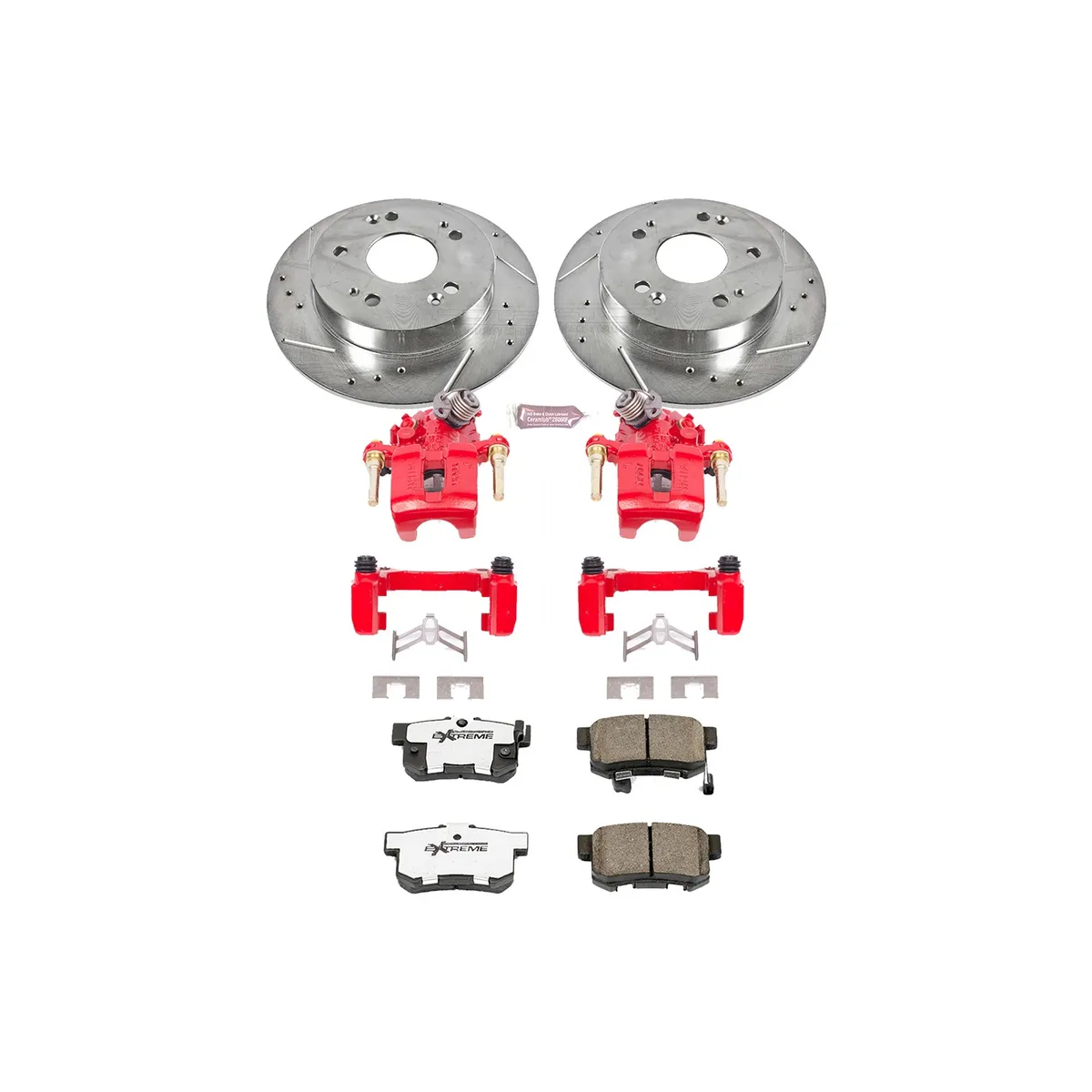 Z26 Street Warrior Upgrade Kit: Drilled/Slotted Rotors; Carbon-Fiber Ceramic Pads; Powder Coated Calipers product image