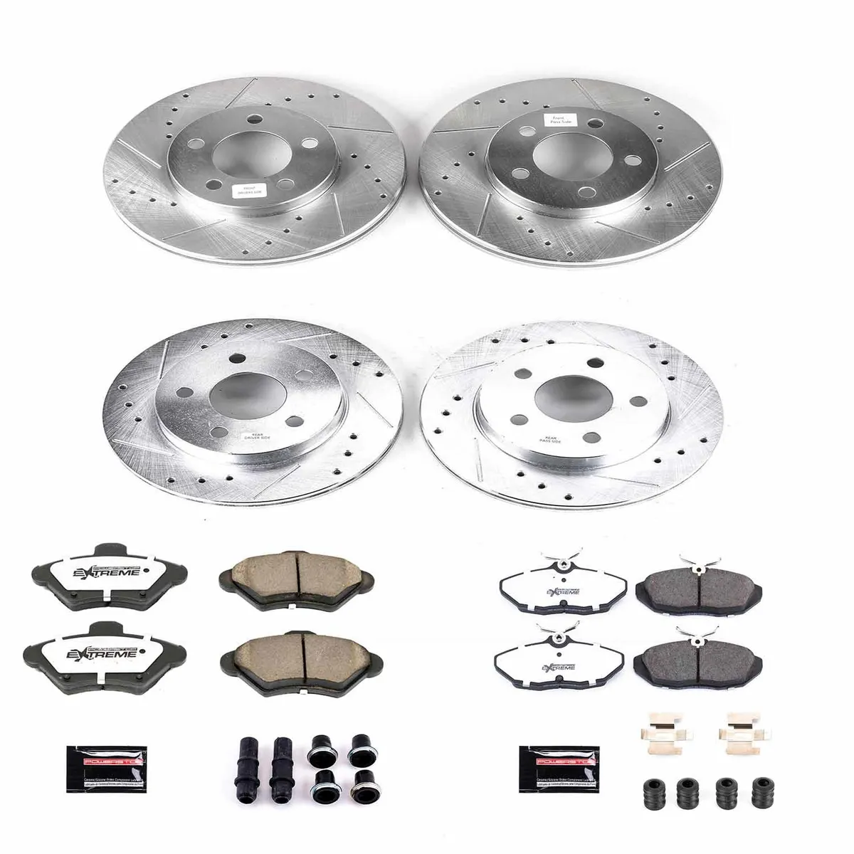 Z26 Street Warrior Upgrade Kit: Drilled/Slotted Rotors; Carbon-Fiber Ceramic Pads W/Hardware product image