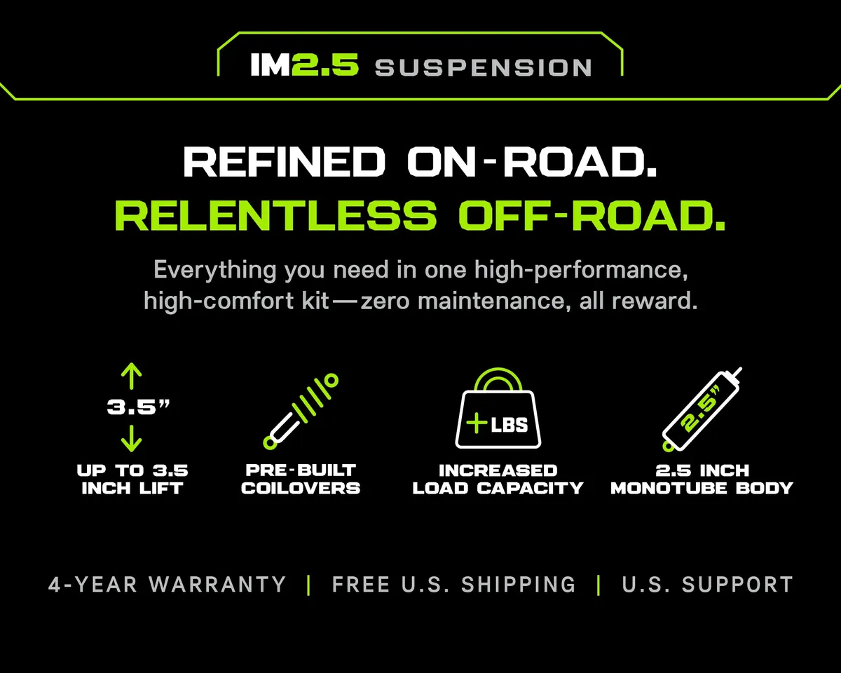1014 fj Cruiser 3in Im2.5 Suspension Lift Kit Stage 1 Front 3in Med/Rear 2in Med product image