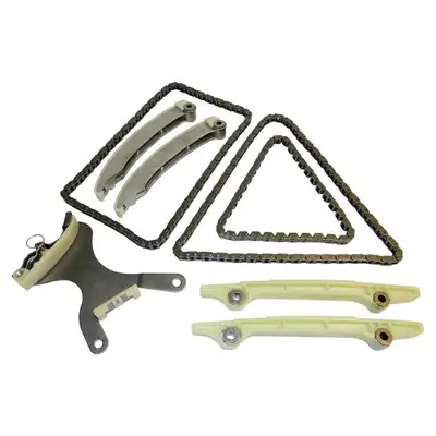 Crown Automotive Jeep Replacement 2007-2009 Commander XK w/ 4.7L engine; Kit includes: Chains Guides and Tensioner. 2007-2009 Grand Cherokee WK w/ 4.7L engine; Kit includes: Chains Guides and Tensioner.
