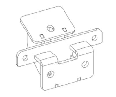 Go Rhino Go Rhino D64129TK - Dominator Xtreme D1,,D2, D6, DSS, DT Side Steps - Mounting Brackets Only - Textured Black