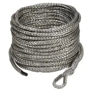 Bulldog Winch Powersports Synthetic Winch Rope 4.8Mmx50 Foot Orange Bulldog Winch