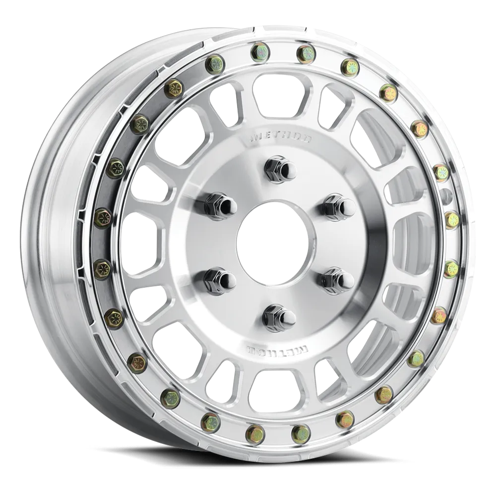 Method Race Wheels MR412 Beadlock 15x5 4.2 .8 43mm Offset 6x5.5 78.3mm Centerbore Machined - Raw w BH-H24155