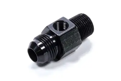 Fragola Performance Systems #8 X 3/8MPT Inline Gauge Adapter Fitting Black