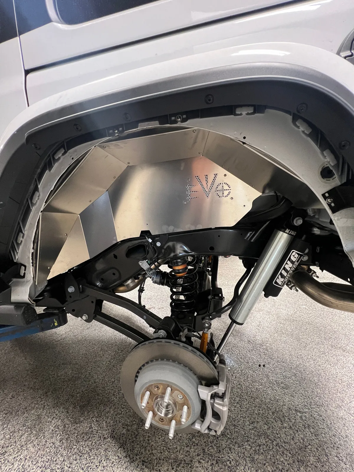 Evo Manufacturing Rear Aluminum Inner Fenders - Bare - JL product image