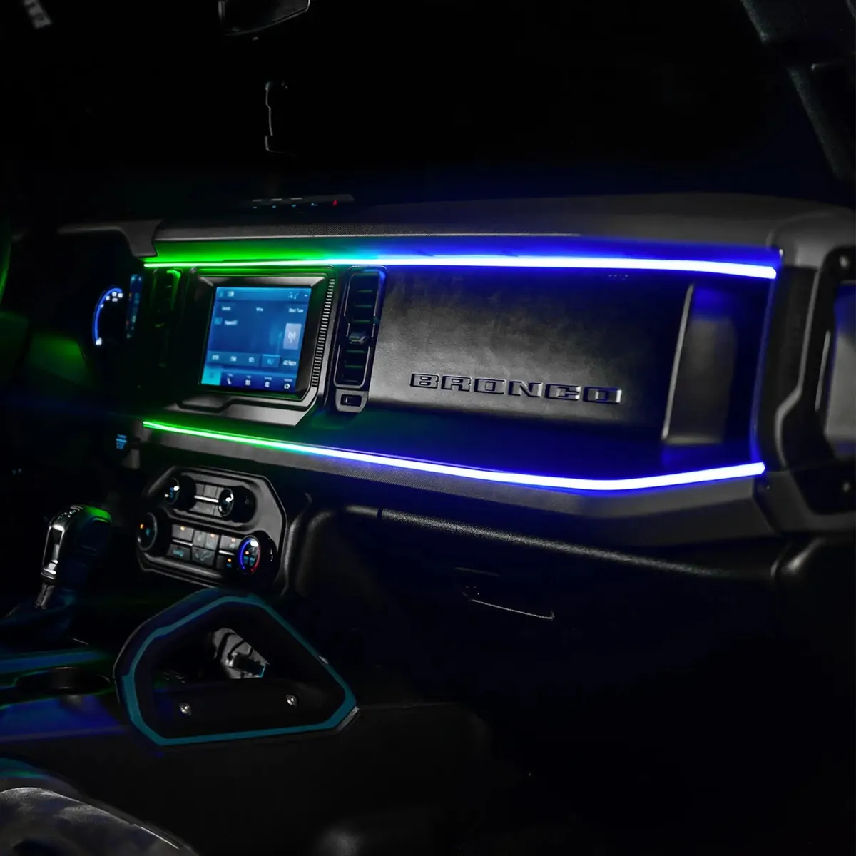 2021-2025 Ford Bronco Dynamic ColorSHIFT LED Dash Kit - USB Plug & Play Interior Lighting product image