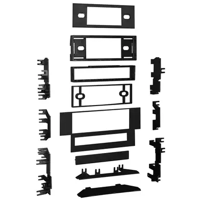 Metra Electronics TURBOKits; Radio Installation Kit; Incl. Instructions/Hardware; For 2-Shaft/DIN; Allows 1/4 in. Or 0.5 in. DIN Equalizer; High-Grade ABS Plastic;