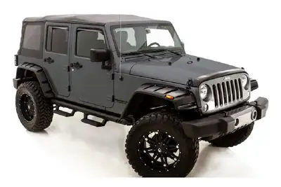 Lund 9706 Wrangler Rx Rivet Style 4pc Smooth Fender Flares Ss Bolts