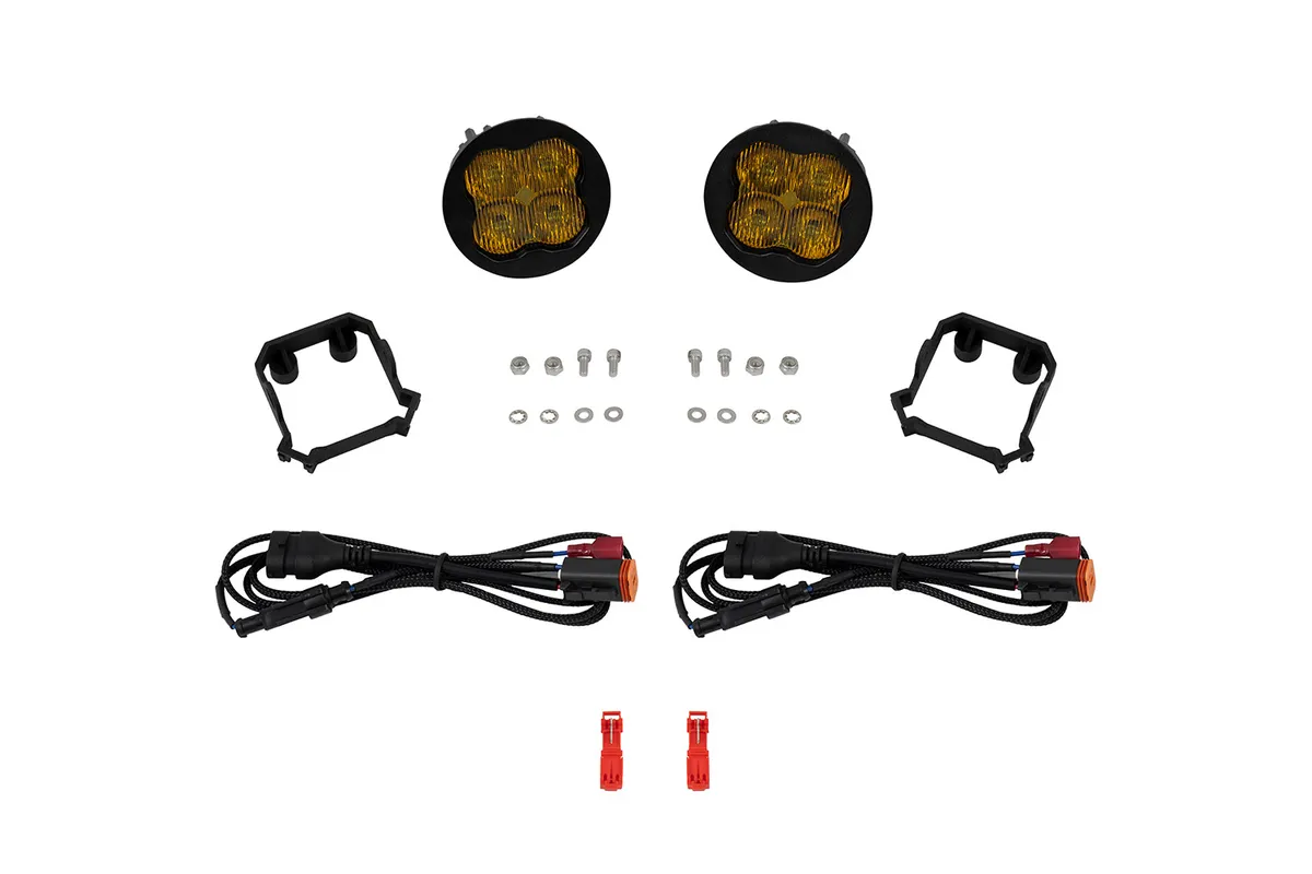 SS3 SAEDOT Type Forester Fog Light Kit Yellow 3000K Pro 36 watts Yellow SAE Fog Diode Dynamics product image