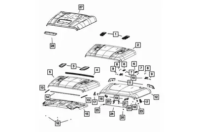 Mopar 68307300ac - Mopar Bracket Windshield Hold Down