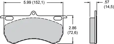 Wilwood Brakes Wilwood Powersports Pads - 150-9841K
