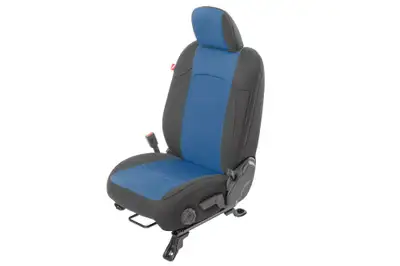 Diver Down Jeep Wrangler Front and Rear Neoprene Seat Covers for 20-Up Jeep Gladiator JT w/Leather Interior Blue Diver Down
