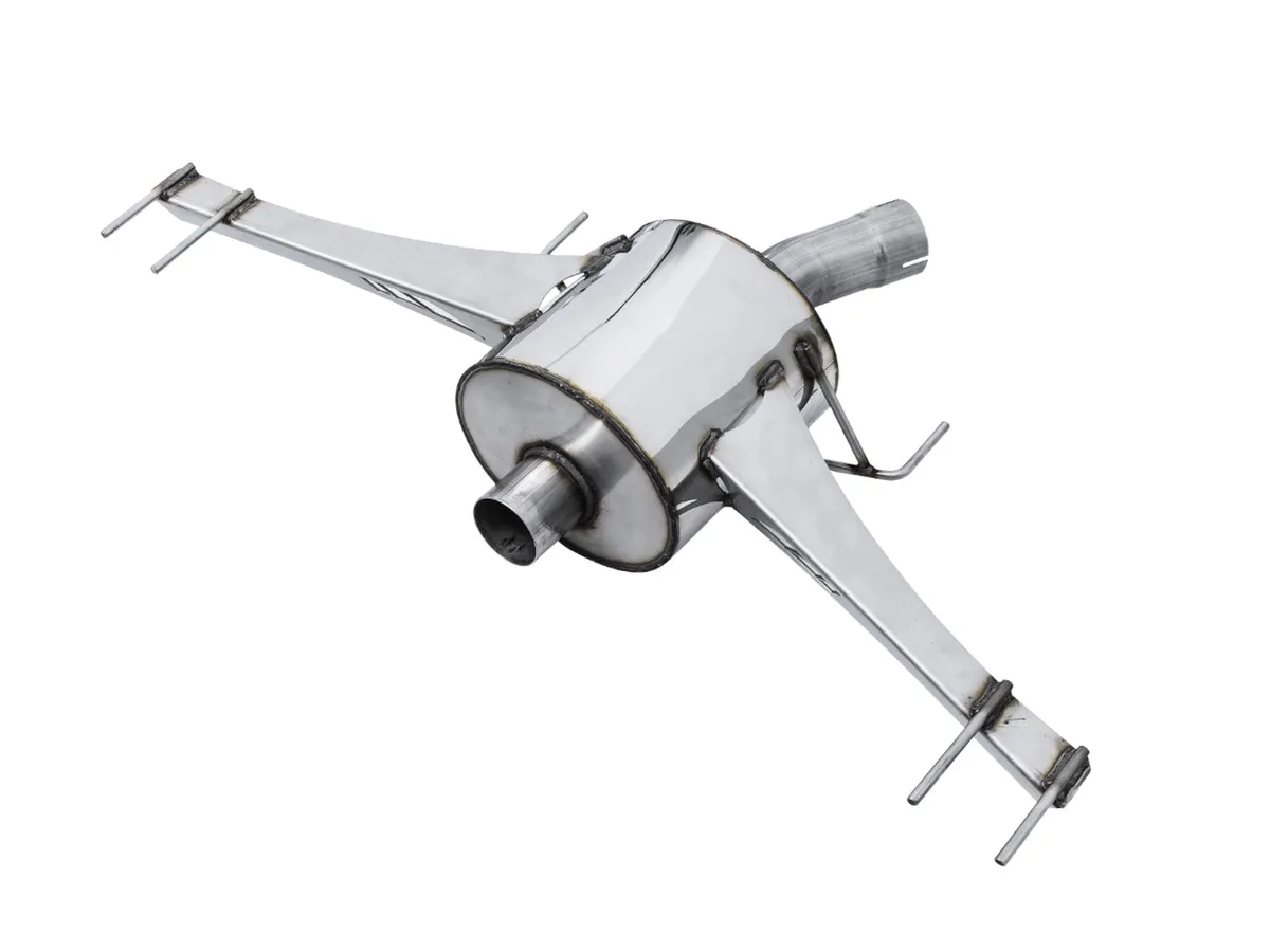AWE Track Edition Exhaust for FK8 Civic Type R (includes Front Pipe) - Triple Chrome Silver Tips product image