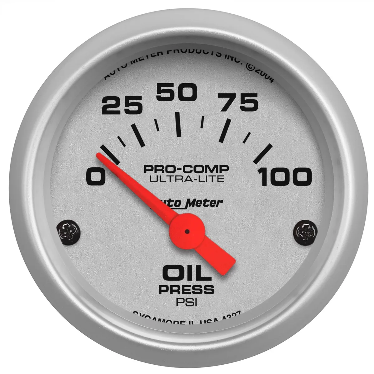 Gauge, Oil Pressure, 2 1/16", 100psi, Electric, Ultra-Lite product image
