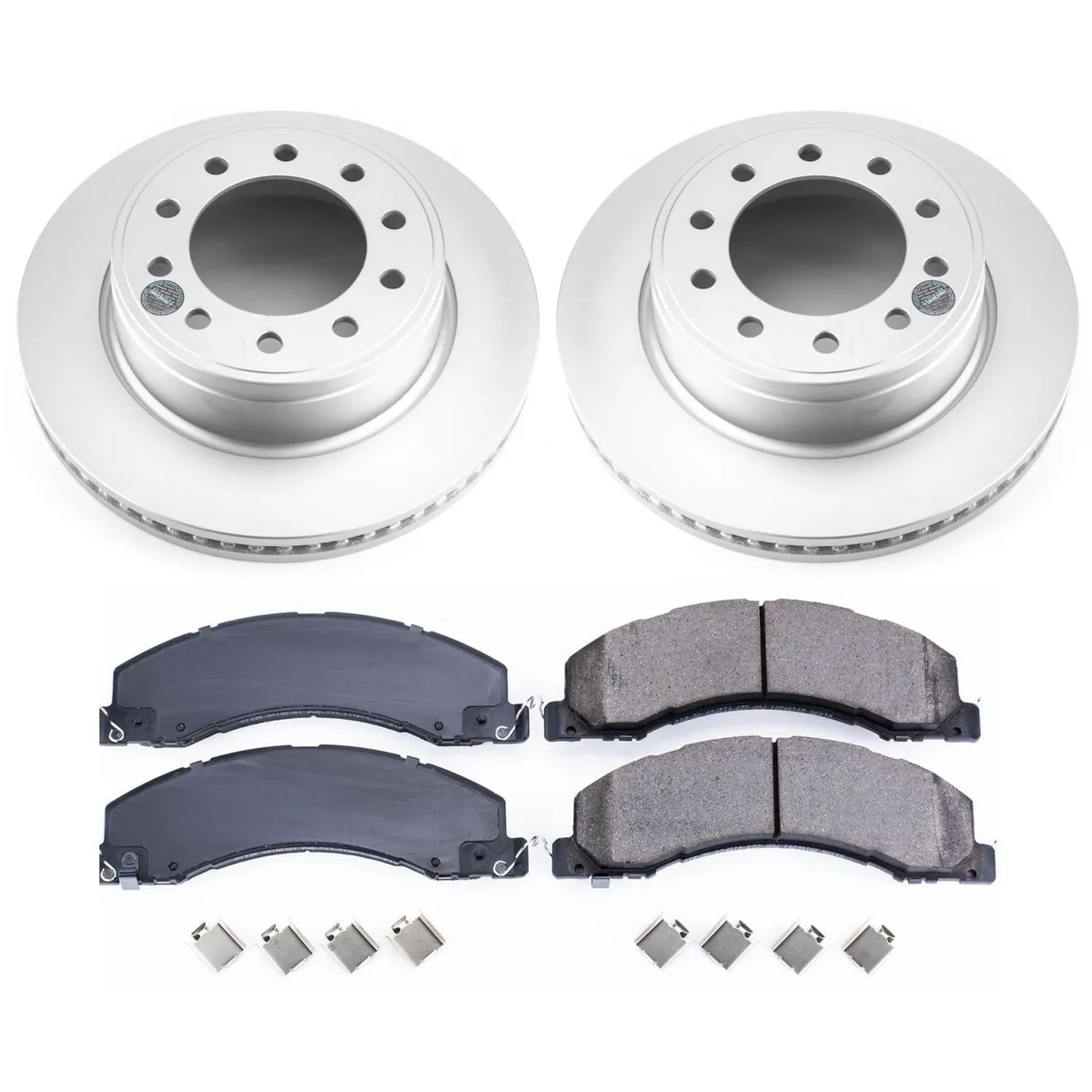 Z17 Geomet Coated Rotor Kit: Genuine Geomet Fully Coated Rotors; Ceramic Pads W/Hardware product image