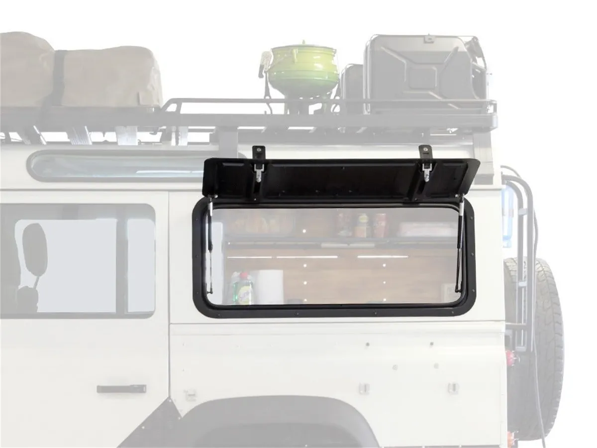 Gullwing Window; Aluminium; For 1983-2016 Land Rover Defender; product image