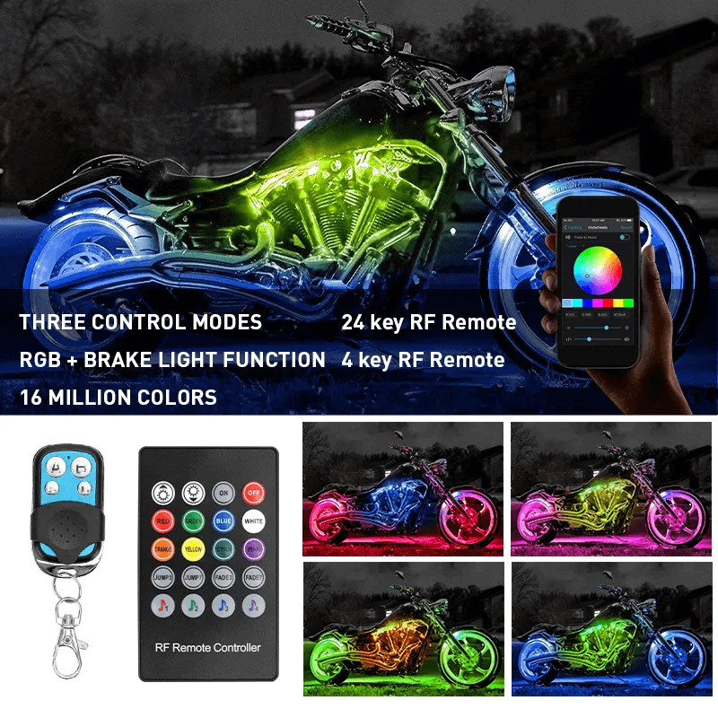 Motorcycle RGB LED Strip Lights –Underglow Accent Lighting product image