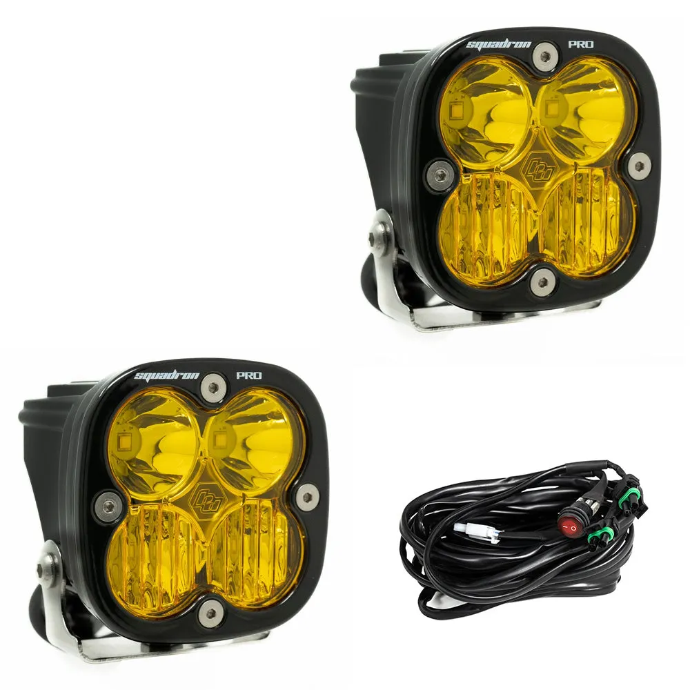 Baja Designs Squadron Pro Black LED Auxiliary Light Pod Pair - Universal product image