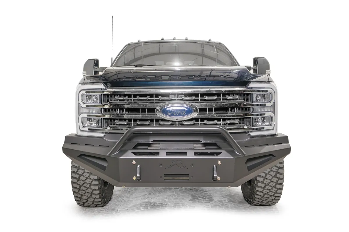 23c F250/F350 Red Steel Front Bumper product image