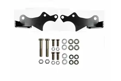 EVO Manufacturing 18c Wrangler Manufacturing Protek Front Shock Relocation Brackets Black
