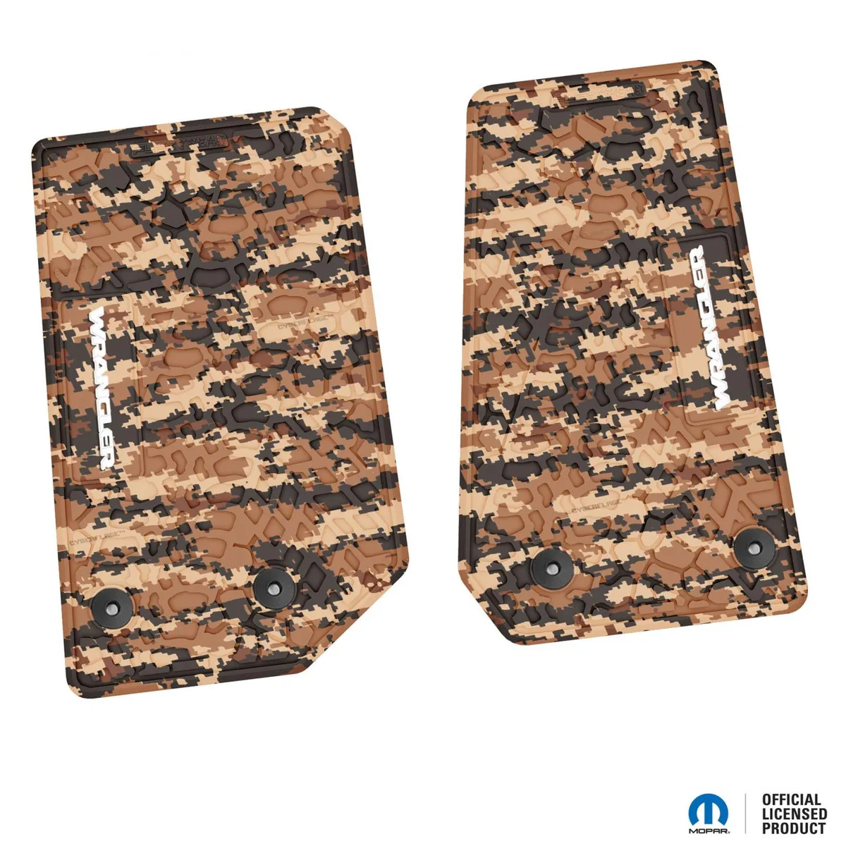 14-18 Jeep JK 2 Dr Front -Tire Tread/Scorched Earth Scene w/ Wrangler Insert - Black w/ Pink Insert product image