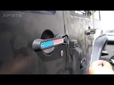 Xprite Jeep Door Handle Insert Grab Handle for Wrangler JK