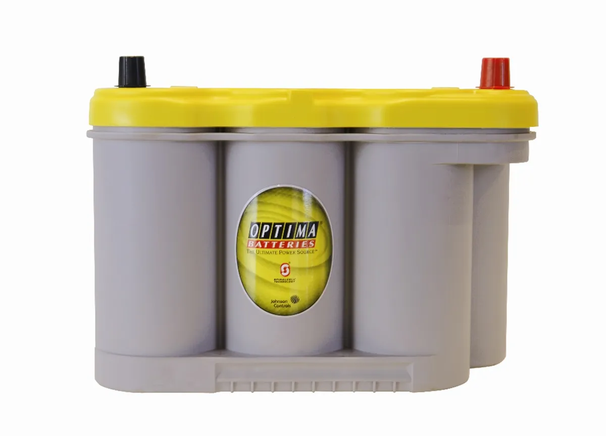 YellowTop® Deep Cycle Battery; UNBOXED; Group 27; Cold Crank Amp 830; Crank Amp 1025; Res. Capacity 66; Amp Hour 20; Top Terminal; L- 12 in.; W- 6.762 in.; H- 8.610 in.; product image