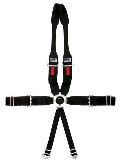 crow safety 6-Way 3in Restraint Kam Lock Lap Belt Pull Up Dr