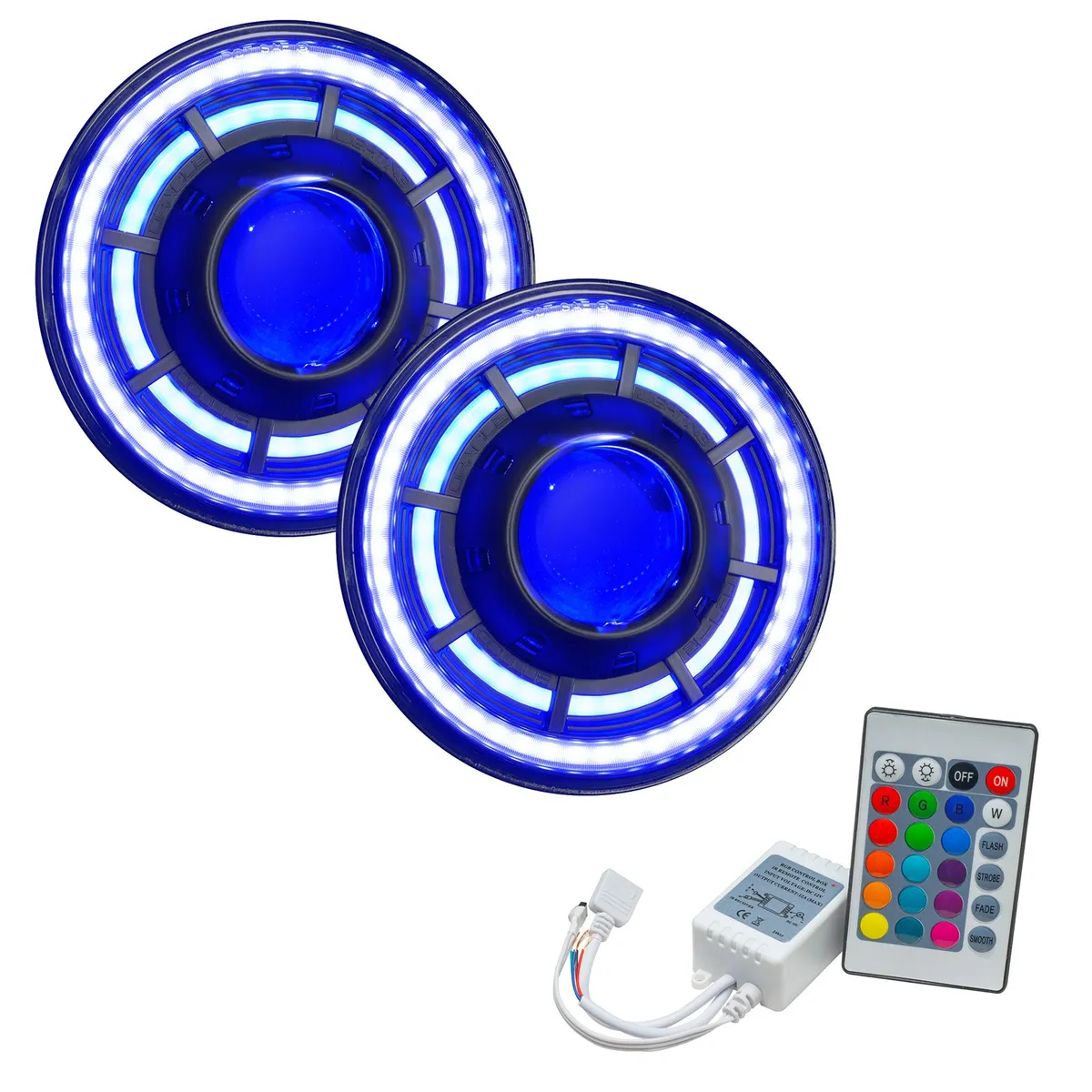 Oracle Oculus 7" ColorSHIFT Bi-LED Projector Headlights for Jeep JK product image