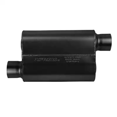 Flowmaster 40 Series Delta Flow Muffler 3.00in IN (O) / OUT (O) Opposite Side Offsets: ea 16 Gauge Aluminized Steel