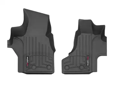Weathertech 2003 + Ford Econoline E-Series Black Front FloorLiner for Vinyl Floors