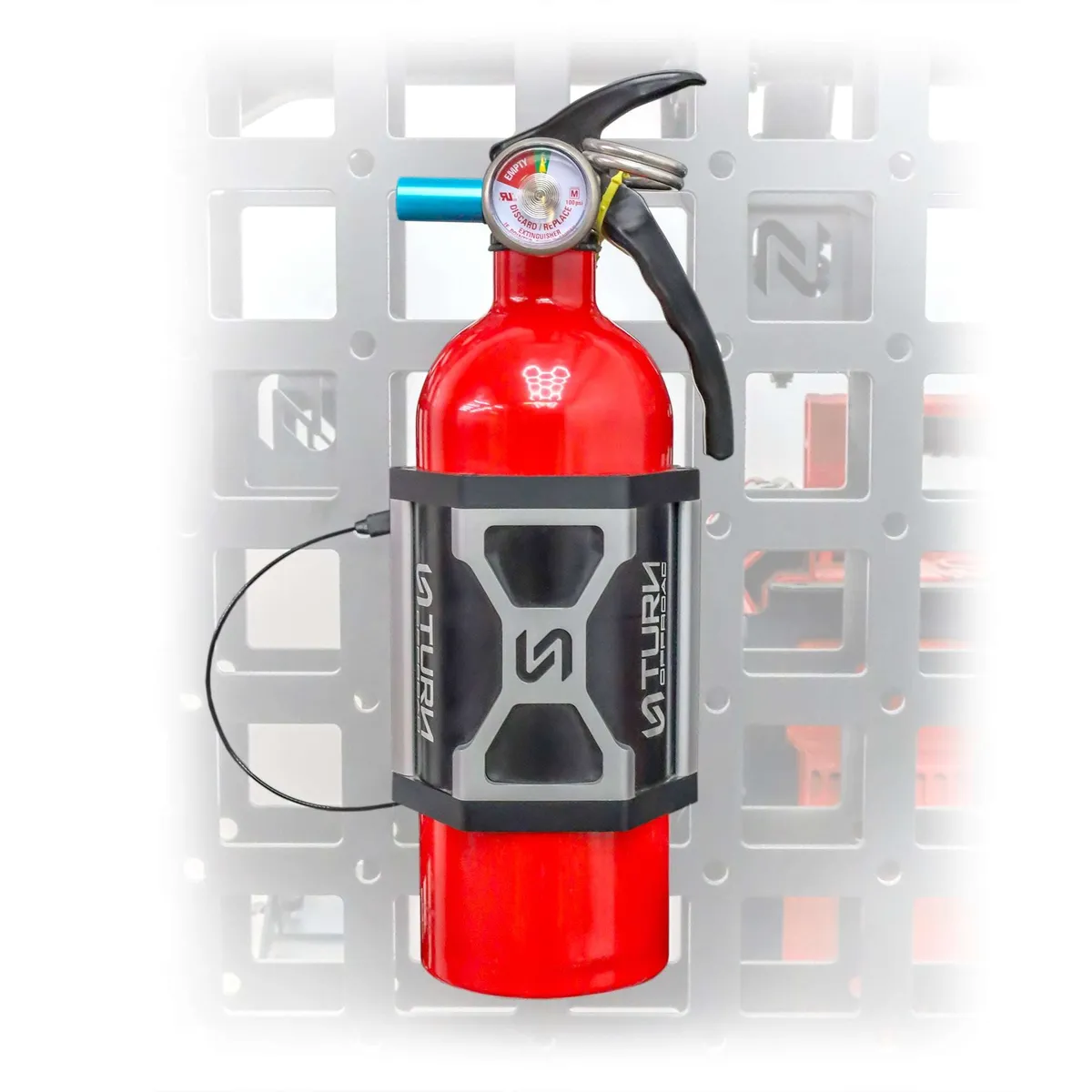 Quick Release Fire Extinguisher Mount | Universal Mount + L-Track Mounting Kit product image