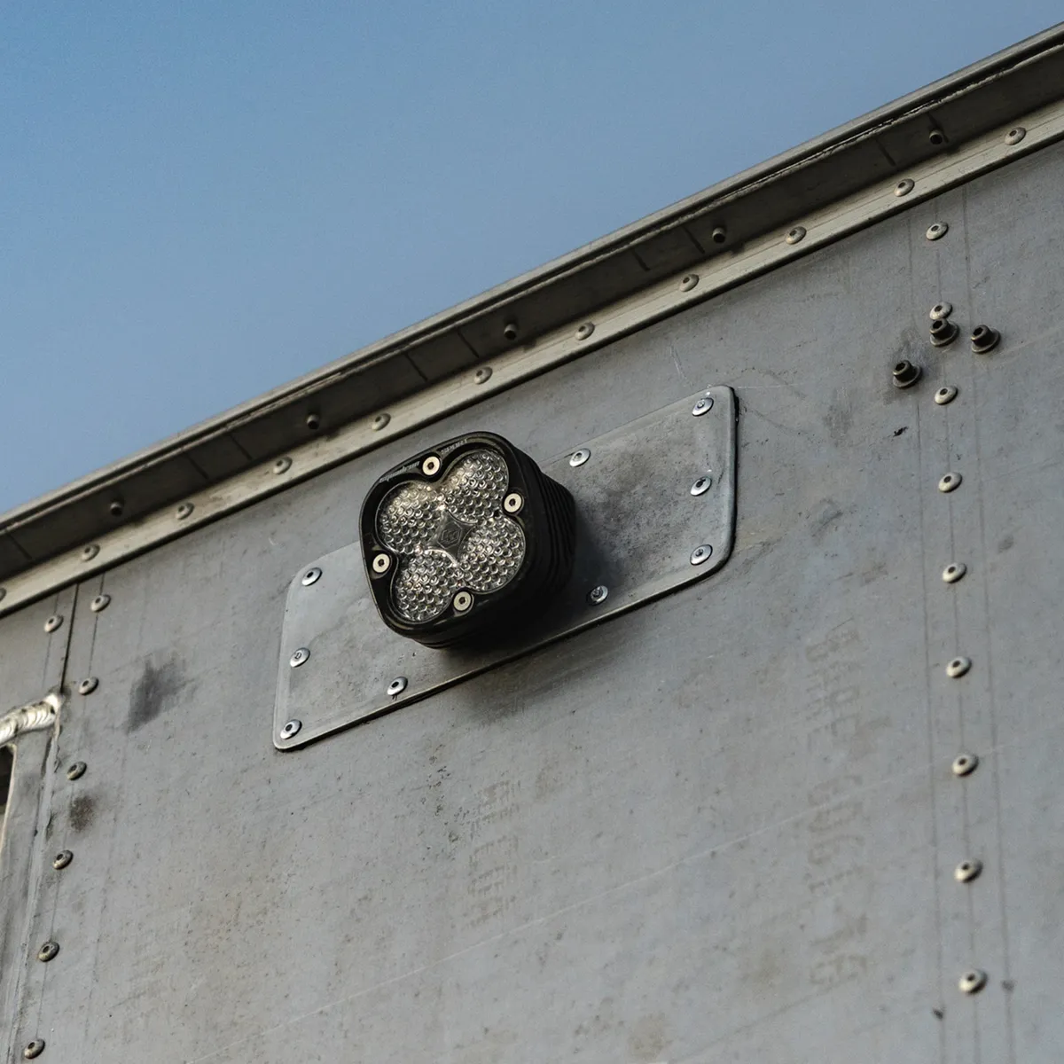 Flush Mount LED Light Pod Angled Black Clear Lens Work/Scene Pattern Squadron Pro Baja Designs product image