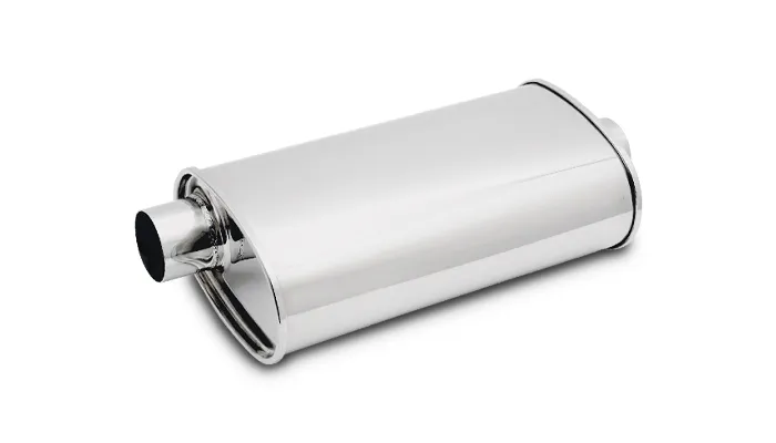 STREETPOWER Oval Muffler; Oval; 2.5 in. Inlet ID; 5 in. H; 9 in. W; 15 in. Body L; 20 in. Overall L; 2.5 in. OD; Center/Offset Location; product image