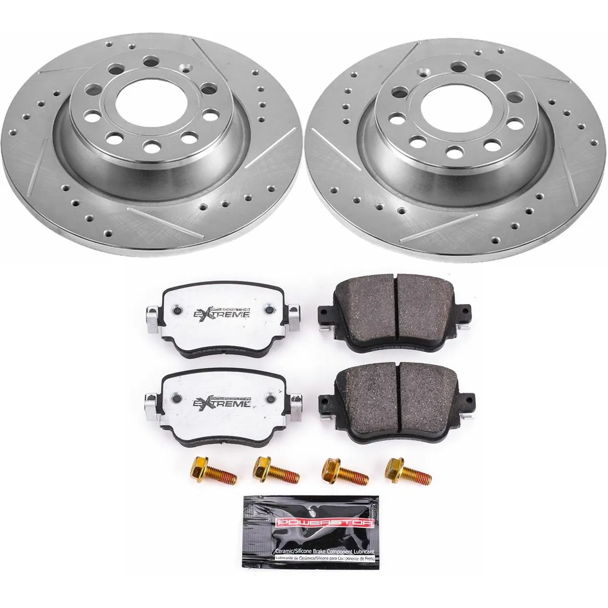 Z26 Street Warrior Upgrade Kit: Drilled/Slotted Rotors; Carbon-Fiber Ceramic Pads W/Hardware product image