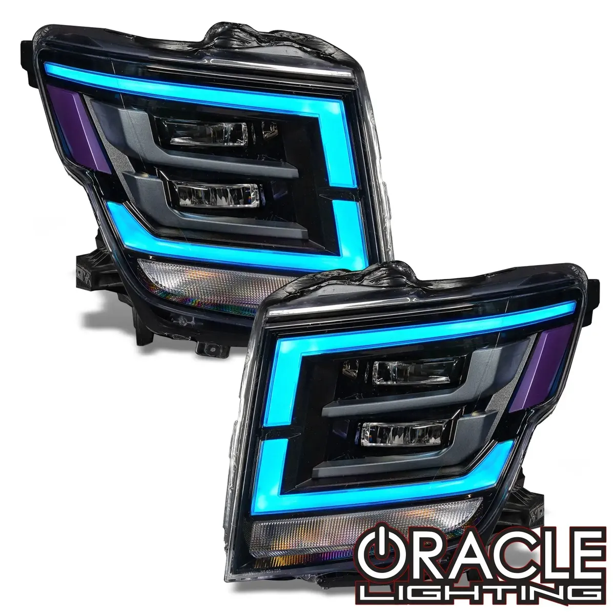 Oracle Lighting 2021-2022 Nissan Titan Colorshift Rgb+w Headlight DRL Upgrade product image