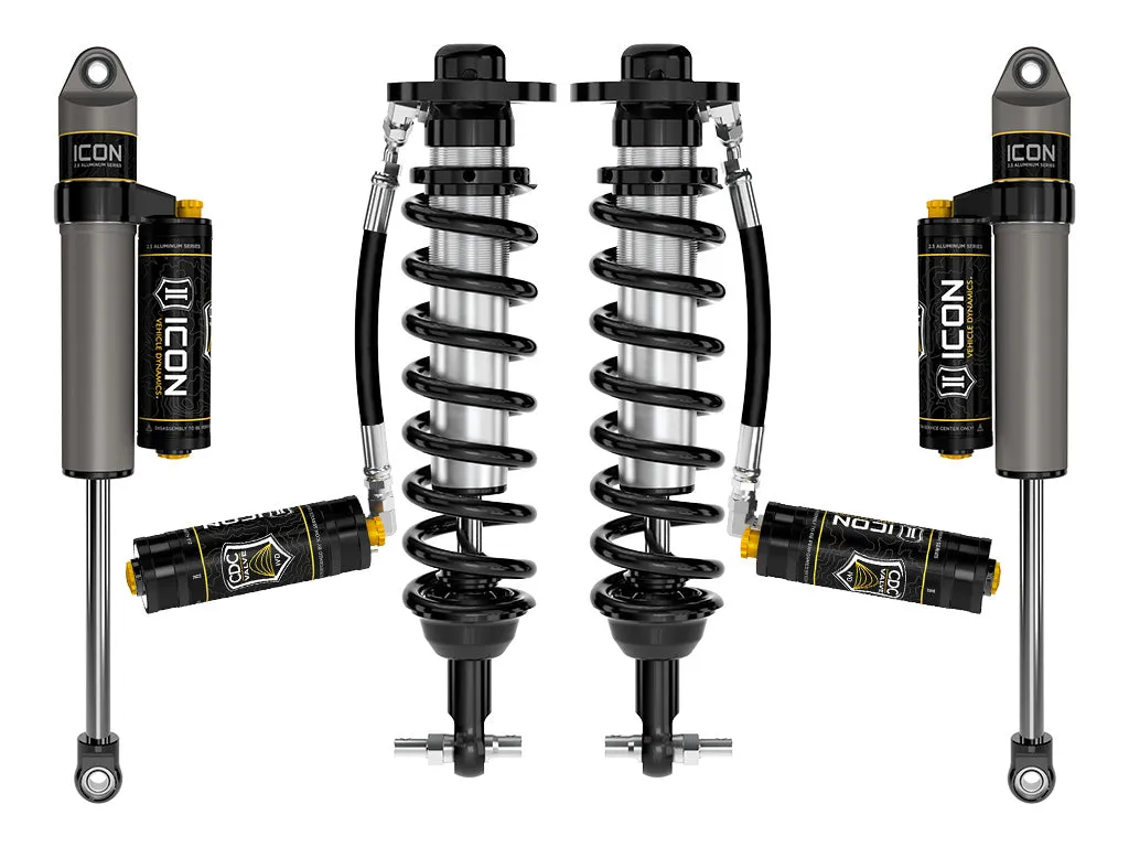 ICON Vehicle Dynamics Pricing Only Order Components 2021-Up Ford F150 4WD 2-2.63in Stage 4 Suspension System w Billet Uca